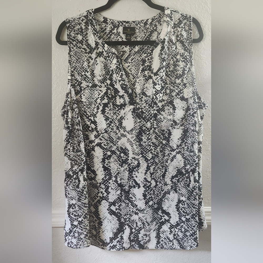 Worthington Monochrome Patterned Dress